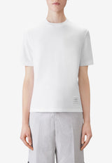 Thom Browne 4-bar Stripes Crewneck T-shirt White FJS207A00050_100