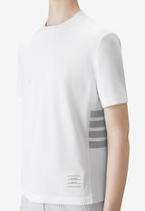 Thom Browne 4-bar Stripes Crewneck T-shirt White FJS207A00050_100