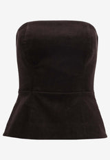 P.A.R.O.S.H. Clalu Knit Bustier Top Black D313319CLALU_086