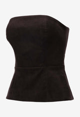 P.A.R.O.S.H. Clalu Knit Bustier Top Black D313319CLALU_086