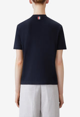 Thom Browne 4-bar Stripes Crewneck T-shirt Blue FJS207A00050_415