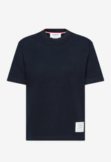 Thom Browne 4-bar Stripes Crewneck T-shirt Blue FJS207A00050_415