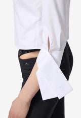 Elisabetta Franchi Bow-Tied Buttoned Shirt White CA13557E2_100