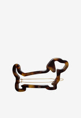 Thom Browne Hector Hair Clip Brown FHA013AG0002_210