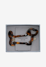 Thom Browne Hector Hair Clip Brown FHA013AG0002_210