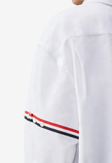 Thom Browne Name Tag Patch Oxford Shirt White FLL079EF0313_100