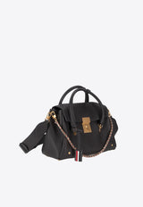 Thom Browne Bolton Grained Leather Top Handle Bag Gray FAP483AL0105_025