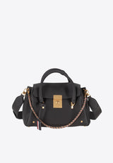 Thom Browne Bolton Grained Leather Top Handle Bag Gray FAP483AL0105_025