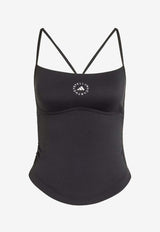 Adidas By Stella McCartney Studio Spaghetti Crop Top Black KA9538_black