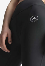 Adidas By Stella McCartney Logo Print Yoga Leggings Black JW2000_black