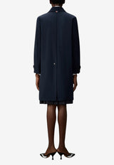 Thom Browne Bal Collar Raincoat Blue FOC898UF0967_415