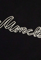 Moncler Signature Logo Print T-shirt Black L10938C0001789B8Y_999