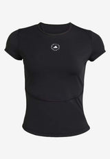 Adidas By Stella McCartney Logo Cropped Top Black JW4563_black
