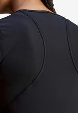 Adidas By Stella McCartney Logo Cropped Top Black JW4563_black