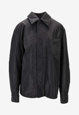 AMI PARIS Embroidered Buttoned Shirt Black HJK829PL0039_001