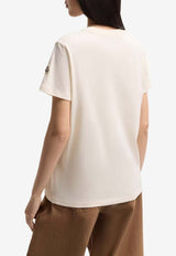 Moncler Logo Embroidered T-shirt White L10938C0002189AUO_037