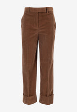 Thom Browne Beltloop Corduroy Turn-Up Pants Brown FTC400UF0957_210