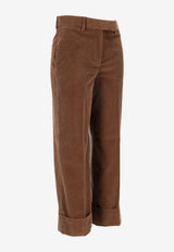 Thom Browne Beltloop Corduroy Turn-Up Pants Brown FTC400UF0957_210