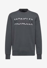 Moncler Logo-Printed Crewneck Sweatshirt Gray L10918G0000489AZY_944