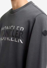 Moncler Logo-Printed Crewneck Sweatshirt Gray L10918G0000489AZY_944