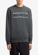 Moncler Logo-Printed Crewneck Sweatshirt Gray L10918G0000489AZY_944