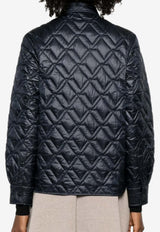 Moncler Logo-Patched Buttoned Jacket Navy L10932F00001788UY_778