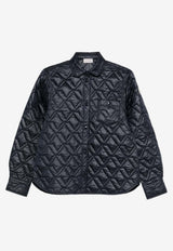 Moncler Logo-Patched Buttoned Jacket Navy L10932F00001788UY_778