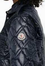 Moncler Logo-Patched Buttoned Jacket Navy L10932F00001788UY_778