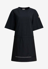 Moncler Logo Patch Mini T-shirt Dress Blue L10938I0000389AUG_780