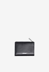 Off-White Jitney Quote Zipped Bi-Fold Wallet Black OWNC072C99LEA001_1001