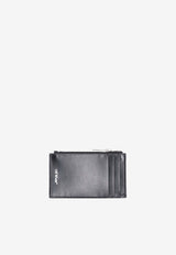 Off-White Jitney Quote Zipped Cardholder Black OWND047C99LEA001_1001