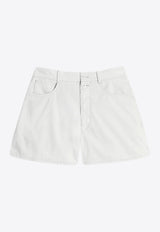 Lemaire High-Rise Mini Denim Shorts White PA1304LF1531_WH021
