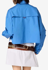 Miu Miu Poplin Mini Skirt White MG2643SOOO10RG_F0009