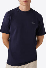 Autry Logo Embroidered T-shirt Blue TSPM007B_07B
