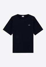 Autry Logo Embroidered T-shirt Blue TSPM007B_07B