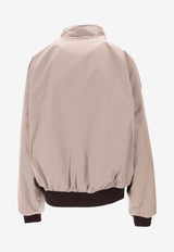 Miu Miu Reversible Houndstooth Zip-Up Jacket Gray ML1400SOOO1800_F04YH