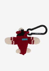 Alanui Handmade Plane Crochet Key-Ring Multicolor LWRE00AE25KNI001_250F