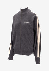 Palm Angels Classic Logo Knit Jacket Gray PWHA062F25KNI001_0703