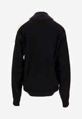 Palm Angels Classic Logo Knit Jacket Black PWHA062F25KNI001_1003