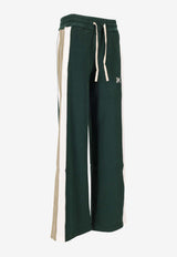 Palm Angels Monogram Colorblocked Sweatpants Green PWCH028F25FAB001_5203