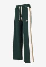 Palm Angels Monogram Colorblocked Sweatpants Green PWCH028F25FAB001_5203