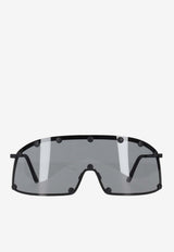 Rick Owens Shielding Wrap Sunglasses Black RG0000001GBLKB_0909