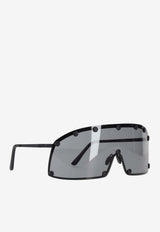 Rick Owens Shielding Wrap Sunglasses Black RG0000001GBLKB_0909