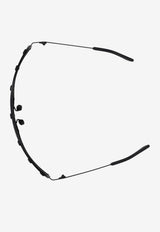 Rick Owens Shielding Wrap Sunglasses Black RG0000001GBLKB_0909
