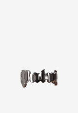 Palm Angels Rounded Logo Ring Silver PMOC02CC99MAT001_7272