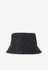 Marine Serre Moon Laser Denim Bucket Hat Gray UHG030ACDEN0006_GR90