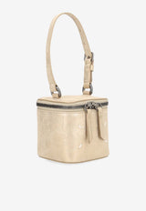 Maison Margiela Mini Cube Laminated Bag Gold SA2VL0012P7453_HB330