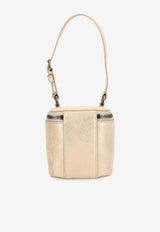 Maison Margiela Mini Cube Laminated Bag Gold SA2VL0012P7453_HB330