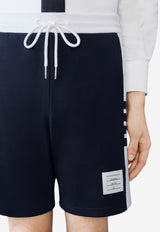 Thom Browne 4-bar Stripes Track Shorts Navy MJQ222A03037_415