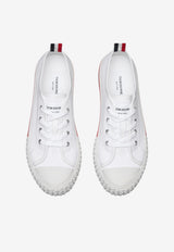 Thom Browne Collegiate Canvas Low-Top Sneakers White MFD253AF0102_100